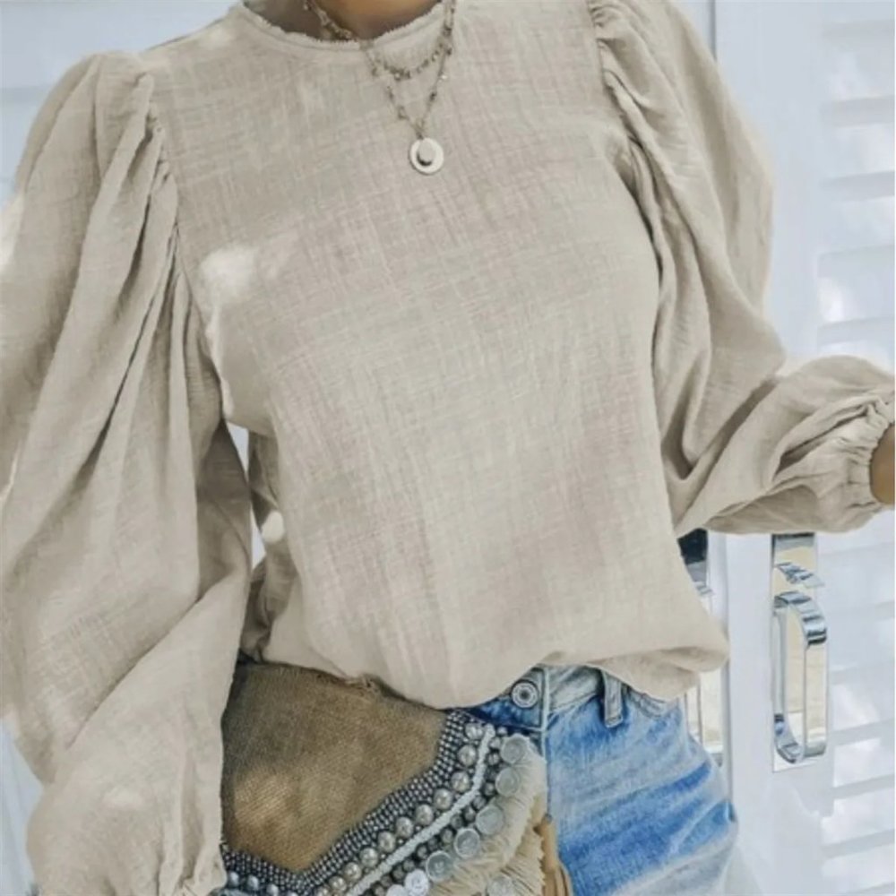 Ramsey Billowed Sleeve Blouse sz XL Worn Once, Zoom ready!